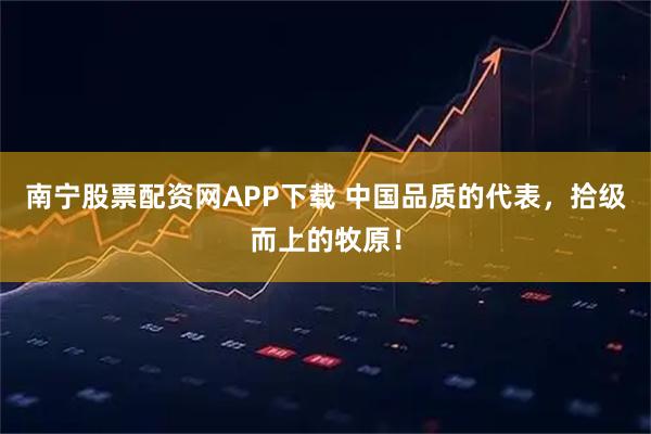南宁股票配资网APP下载 中国品质的代表，拾级而上的牧原！